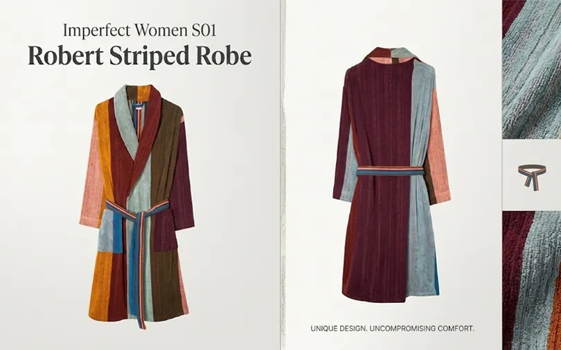 Imperfect Women S01 Robert Striped Robe