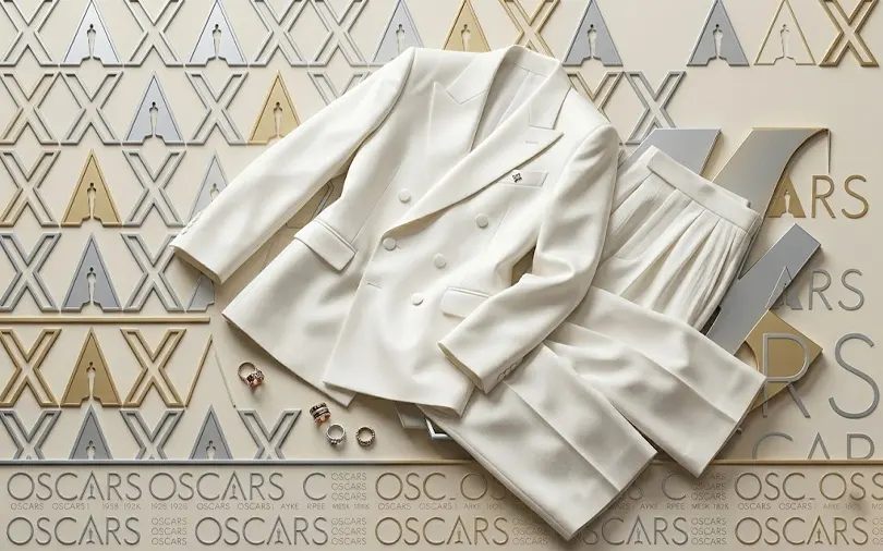 The Timothee Chalamet Cosplay Y2K White Suit