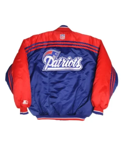 1990s New England Patriots Blue and Red Jacket