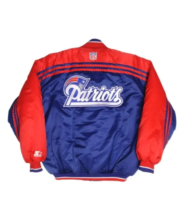 1990s New England Patriots Blue and Red Jacket
