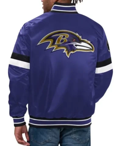 Baltimore Ravens Home Game Purple Satin Jackets