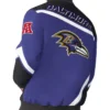 Baltimore Ravens Maximum Racing Purple Bomber Cotton Jacket