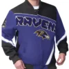 Baltimore Ravens Maximum Racing Purple Bomber Jacket