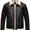 Black Shearling Leather Jacket