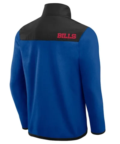 Blue Buffalo Bills Erect Collar Coach Jacket Back