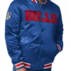 Buffalo Bills Royal Blue Mens Satin Snap-Tab Jacket