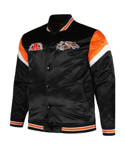 Cincinnati Bengals Black Double Down Satin Jacket