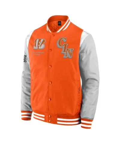 Cincinnati Bengals Orange Elements Elite Satin Jacket