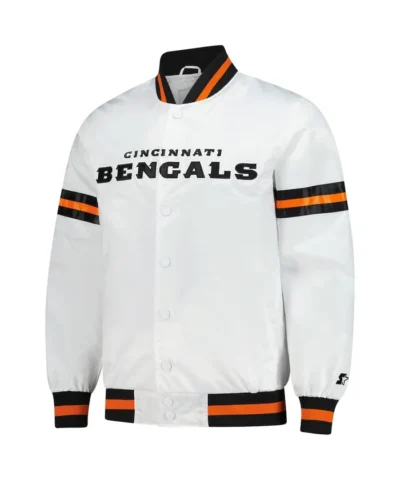 Cincinnati Bengals Starter White Scout Varsity Jacket