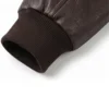 Luxury Brown Sheepskin Pilot Leather Jacket Mens