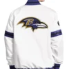 Men Baltimore Ravens Starter White Scout Varsity Jacket