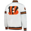Men Cincinnati Bengals Starter White Scout Varsity Jacket
