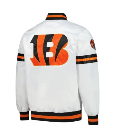 Men Cincinnati Bengals Starter White Scout Varsity Jacket