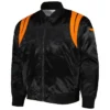 Men Cincinnati Bengals x BlaCkOWned Black Stripes Satin Jacket