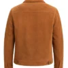 Men For Vintage Style Suede Jacket Back