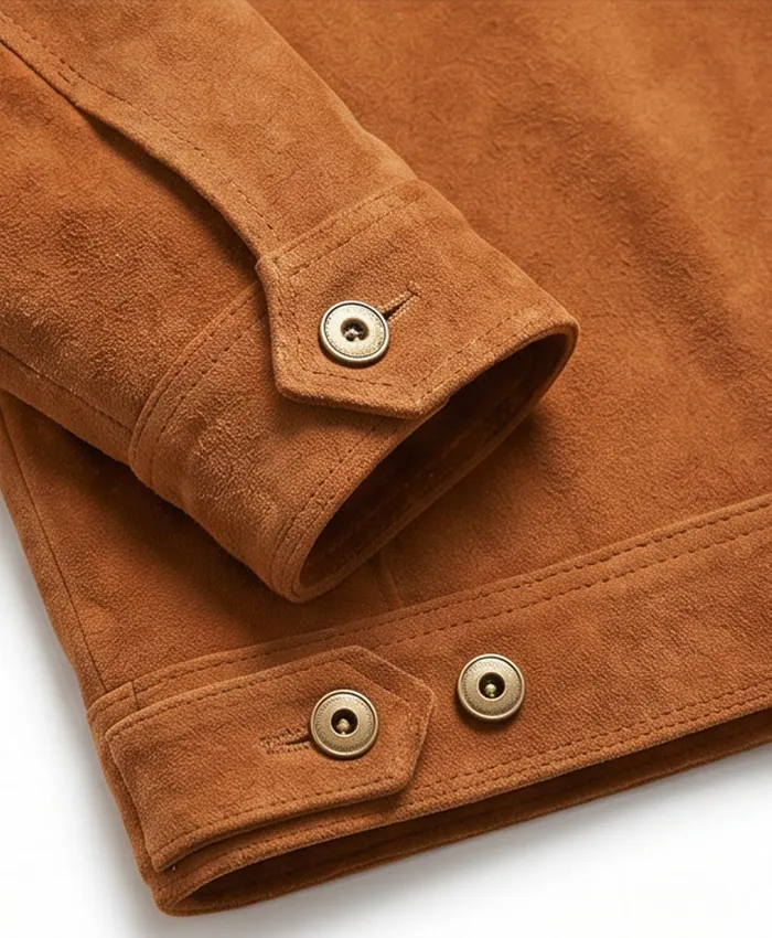 Men For Vintage Style Suede Jacket Cuffs