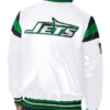 Men's New York Jets Starter White Vintage Satin Varsity Jacket