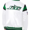 Men's New York Jets Starter White Vintage Satin Varsity Jacket