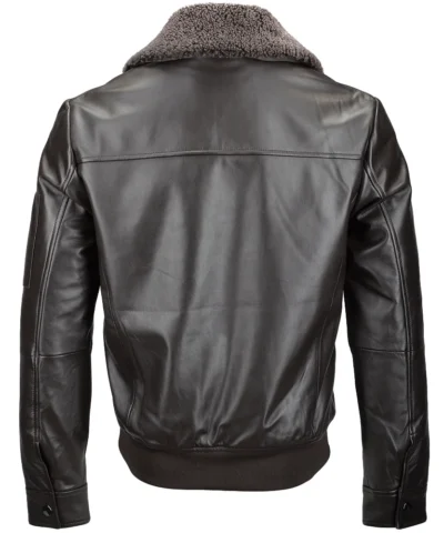 Men Shearling Collar Jacket