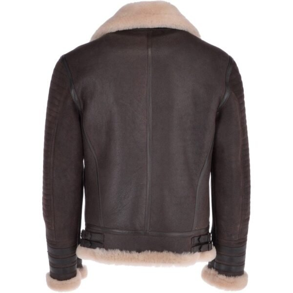 Men Retro Flying Leather Jacket Back