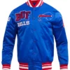 Mens Buffalo Bills Full Snap Satin Jacket