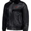 Mens Buffalo Bills Fur Collar Bomber Jacket