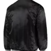 Mens Buffalo Bills Satin Baseball Full Snap Jacket Back