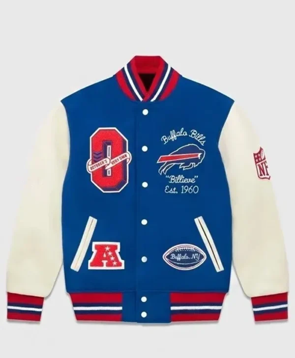 Mens Buffalo Bills Wool Varsity Jacket