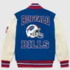 Mens Buffalo Bills Wool Varsity Jacket Back