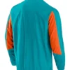 Mens Miami Dolphins Bomber Jacket Back