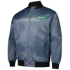 Men New York Jets Charcoal Bomber Jacket