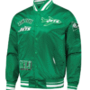 Men's New York Jets Green Sublimated Satin Jacket