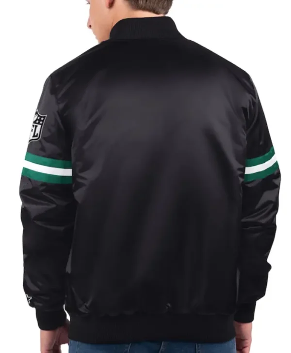 Mens New York Jets Starter Black New Logo Jacket