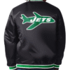 Mens New York Jets Starter Closer Reversible Satin Black Jacket