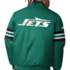 Mens New York Jets Starter Green Scout Varsity Jacket