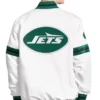 Mens New York Jets Starter Scout Full-Snap Varsity Jacket - White
