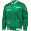 Men's New York Jets Green Sublimated Satin Jacket