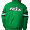 Mens New York Jets Vintage Logo Scout Varsity Jacket - Green
