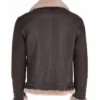 Mens Retro Flying Leather Jacket Back View