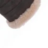 Mens Retro Flying Leather Jacket Close Up Cuff