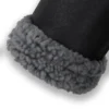 Mens Sheepskin Aviator Leather Jacket Close Up Cuff