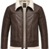 Brown Shearling Leather Jacket
