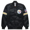 NFL Pittsburgh Steelers Black Bomber Jacket