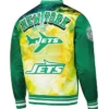 New York Jets Green Sublimated Satin Jacket