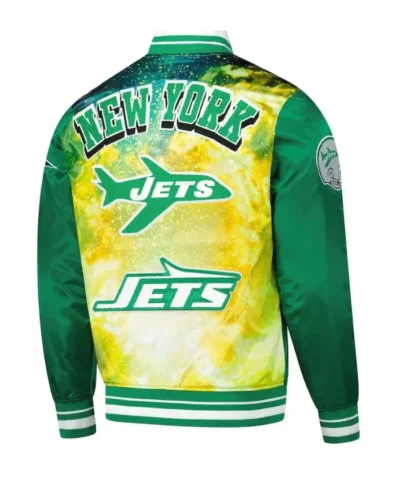 New York Jets Green Sublimated Satin Jacket