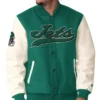 New York Jets Starter Green Complete Game Varsity Jacket