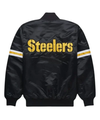 Pittsburgh Steelers NFL Bomber Jacket - Black