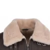 Retro Flying Leather Jacket For Mens Close Up Collar