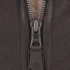 Retro Flying Leather Jacket For Mens Close Up Front Zip