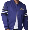 Scout I Baltimore Ravens Satin Bomber Jacket